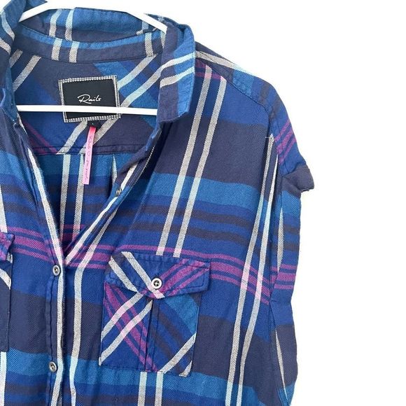 Rails Free People Oversized Flannel Top - Picture 2 of 6